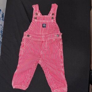 Charming Pink Striped Overalls for Kids